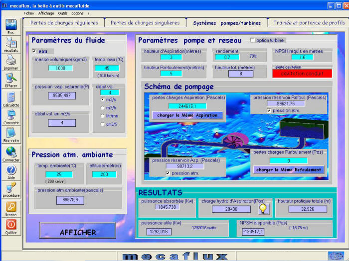 interface reseau pompes / turbines